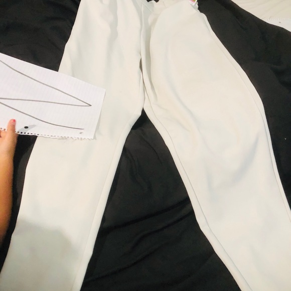 Classy paper bag waist dress pants. High rise. - Picture 5 of 5